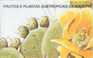 Opuntia tuna auf Markenheftchen